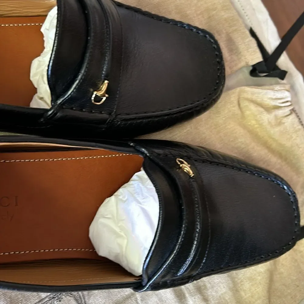 GUCCI Horsebit Moccasin Quentin moccasin driving loafer G11 US 11.5 752621 D3V00